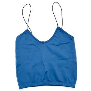 FP | Intimately Free People Slim Seamless Skinny Strap Crop Top Size XS/S